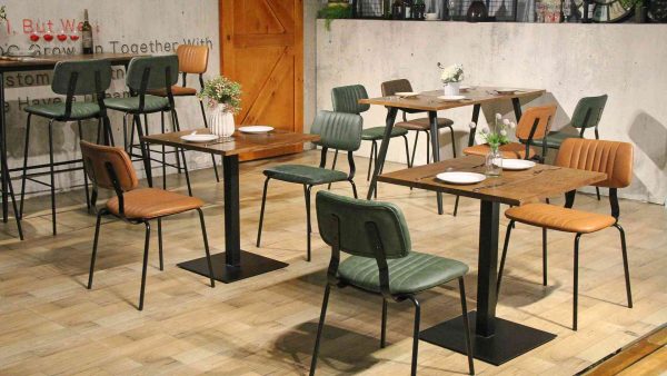 Upholstered Leather Restaurant Chairs